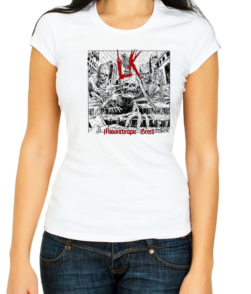 

Soul Grinder Metal Band Album Cover White 3/4 Short Sleeve T Shirt Woman F428 3XL