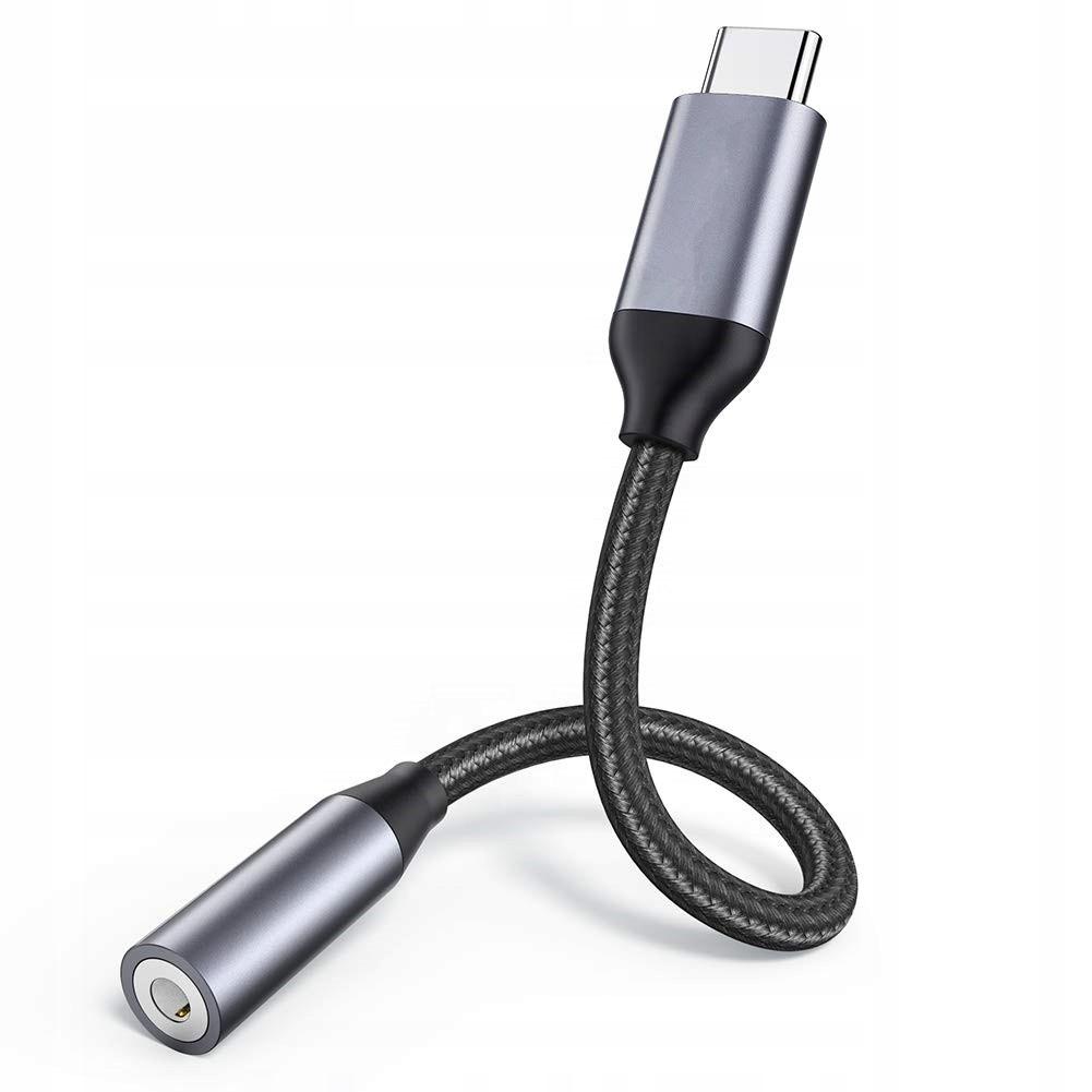 Przejściówka Adapter Usb C Mini Jack Z Dac 3,5Mm Aux