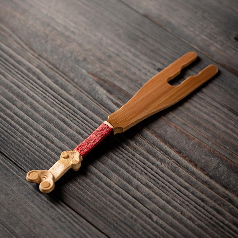 Janpanese Bamboo Tea Forks Portable Heat-resistant Kung Fu Tea Tools TeaPot Anti-Scald Cup Fork Teahouse Tea Accessories New