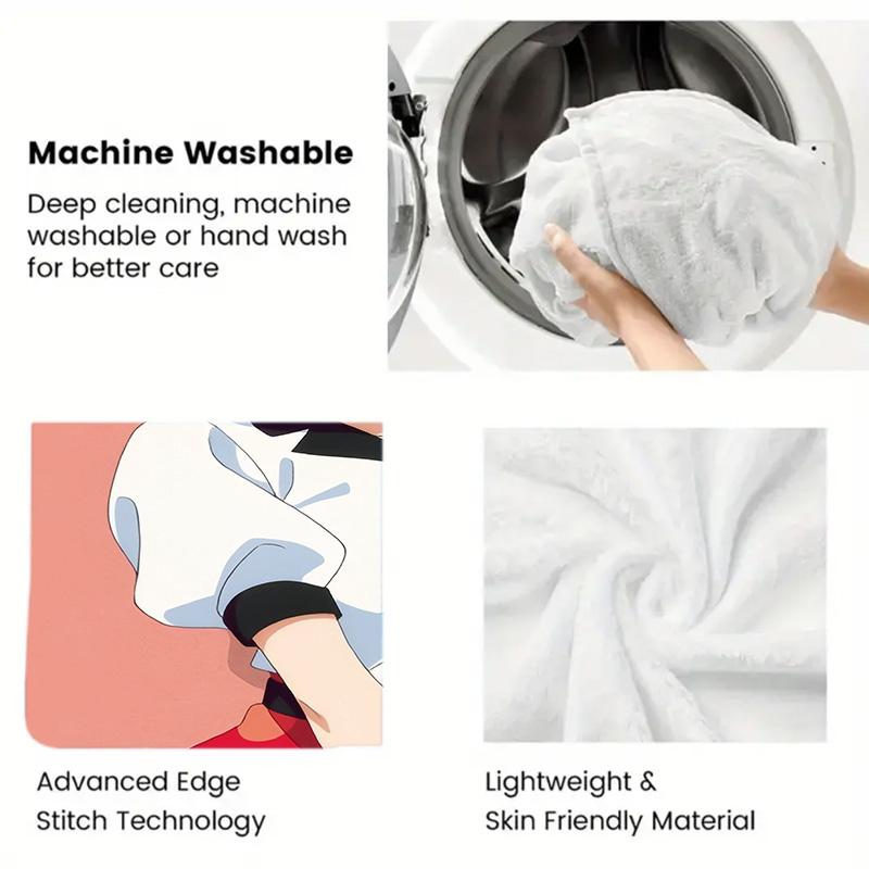 LycorisRecoil 2D Flat Pattern Flannel Blanket High quality All Seasons Warmth and Comfort Perfect for Christmas Gifts.NMT0928112
