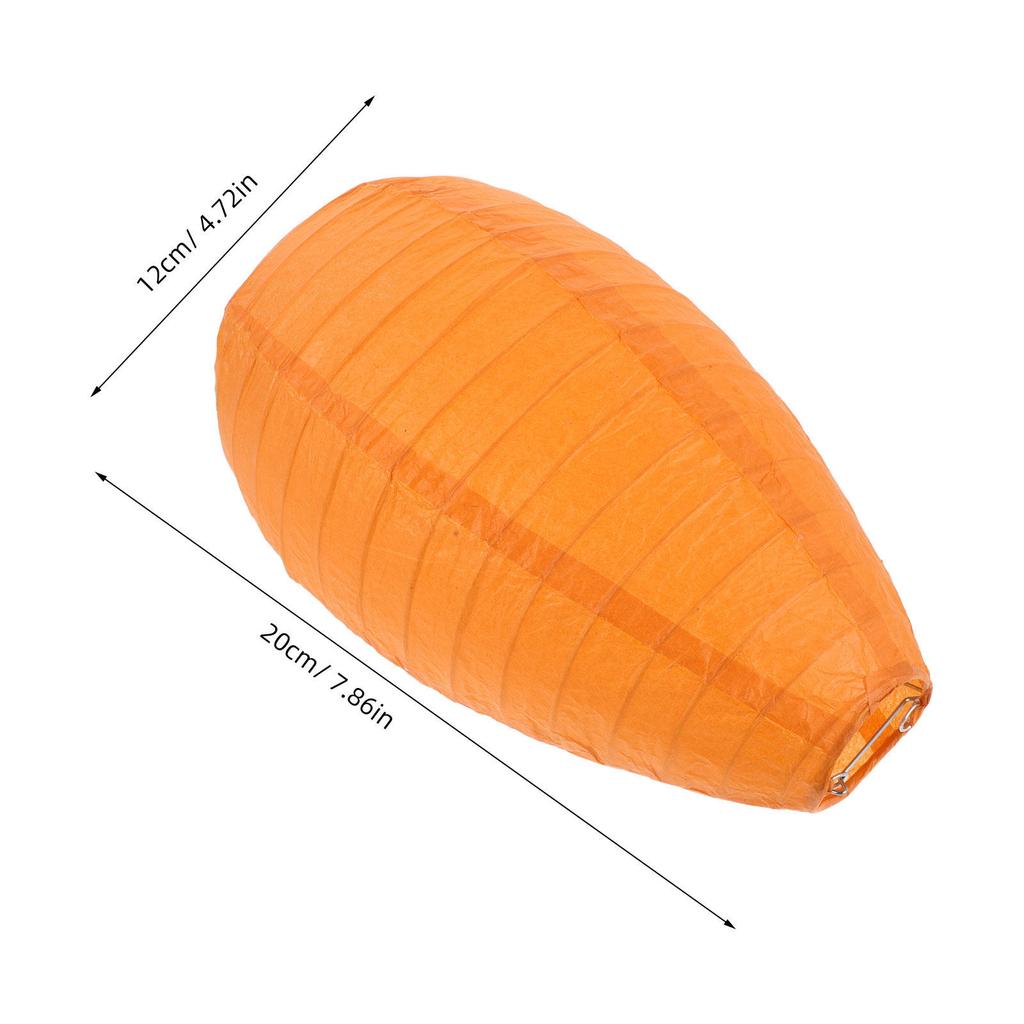 4Pcs Cute Carrot Lanterns Easter Decorations Hanging Paper Lanterns for Tree Ceiling Wedding Birthday Spring Festival Supplies