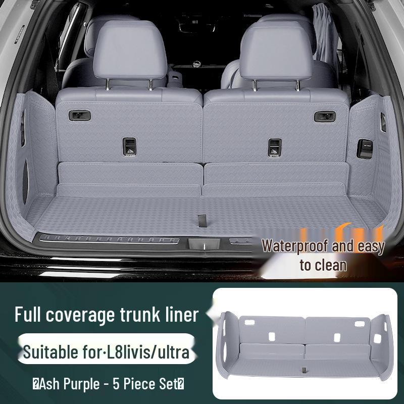 i6 Trunk Mat: Full Coverage Leather Protection Pad for Car Interior