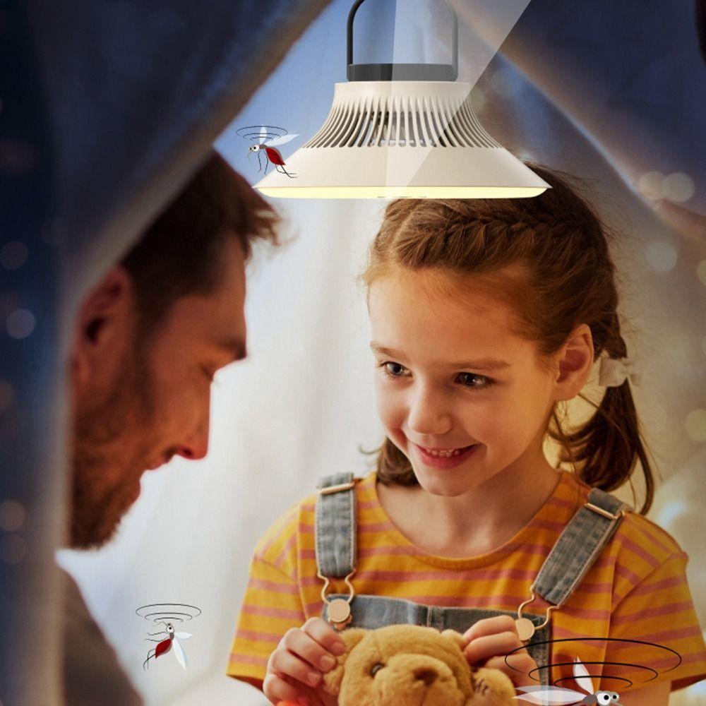 Tripod Stand Portable Camping Fan Led Light Desktop Circulator Cordless Ceiling Fan Office Desk