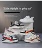 Babu Dou Kids' Waterproof Leather Sports Shoes - Shock Absorbing, Breathable, Non-Slip Velcro Sneakers for Middle & Big Kids