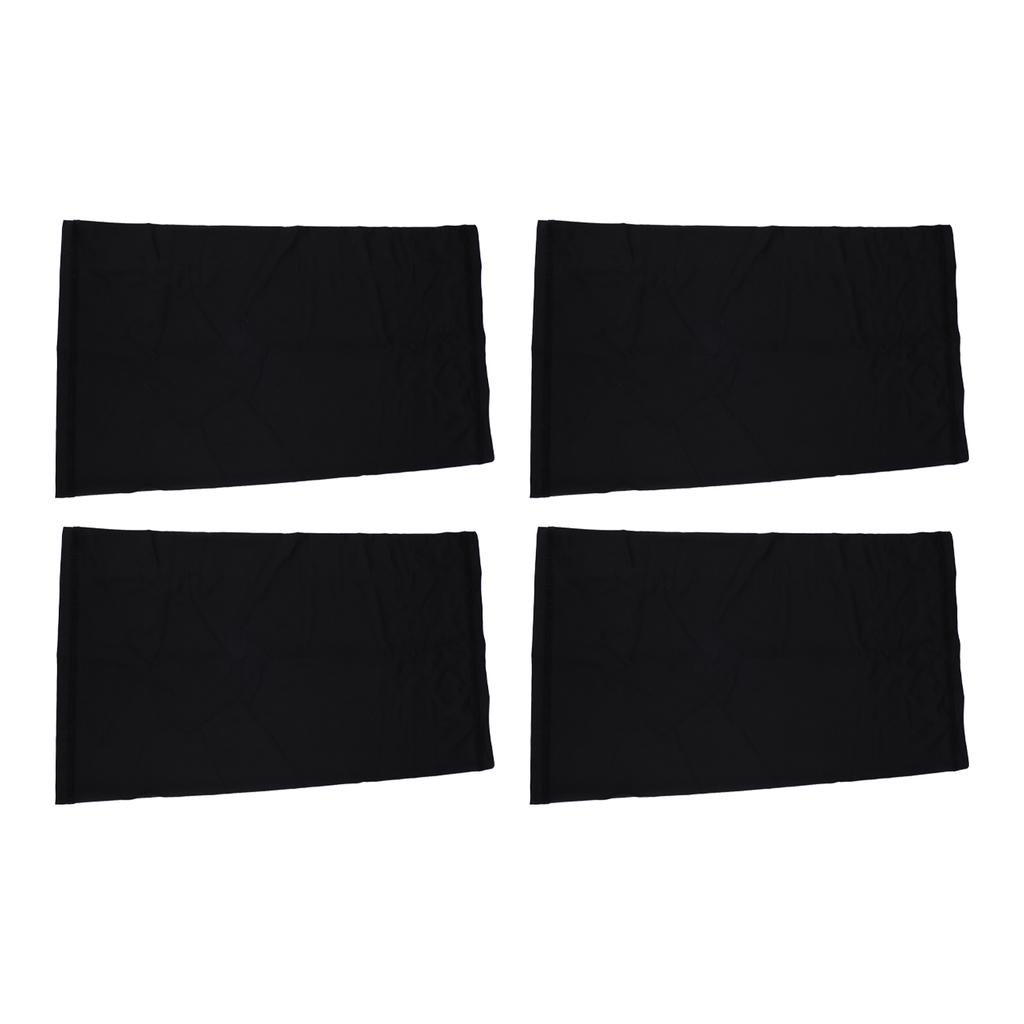 4Pcs Black Color Ice Silk Sun Protection Headgear Comfortable Breathable Headwear Face Cover for Cycling