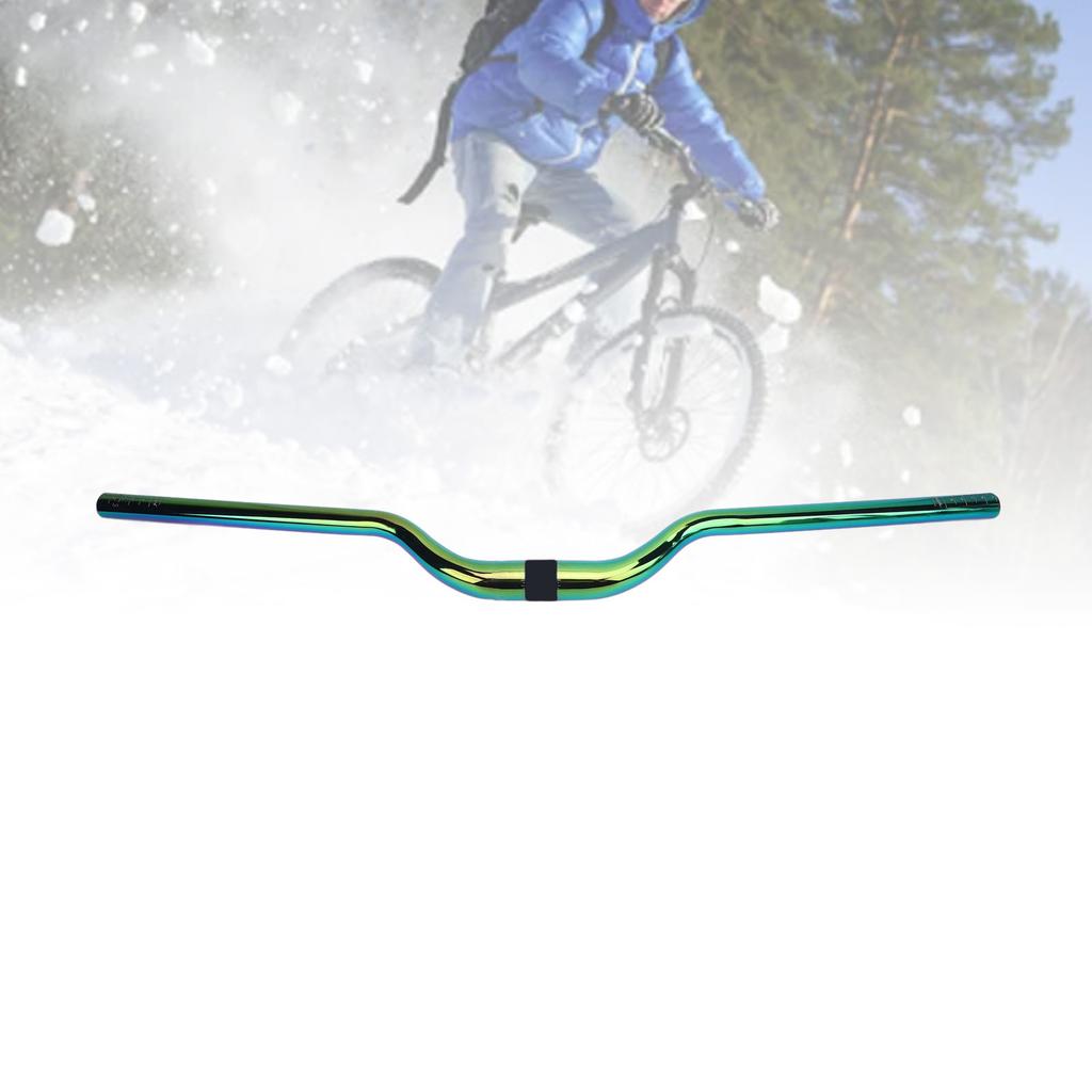 780mm Rise 35mm Aluminum Alloy Bike Handlebar, Mountain Handlebar with 31.8mm Diameter,Suitable for Mountain Bikes