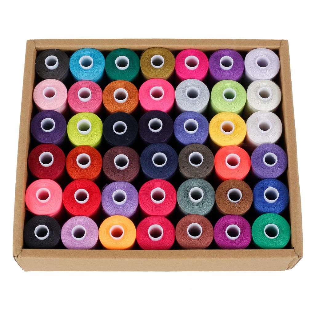 1000 Yards Sewing Machine Thread for Sewing 42Colors/set Sewing Thread Enduring Polyester Thread Sturdy Sewing Machine