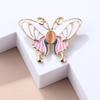 Oliedruppelend Insect Dier Mode Verfijnd Kattenoog Steen Vlinder Anti-reis Broche Speld Vrouwelijke Accessoires Broche Sieraden