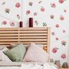 Artistic Pink Floral DIY Multi-Surface Sticker for Mirror Glass Window Home Decor Removable Decal