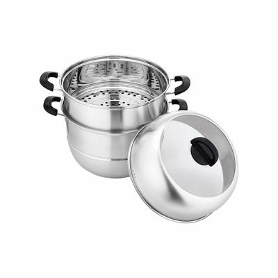3-Tier Stainless Steel Steamer Pot