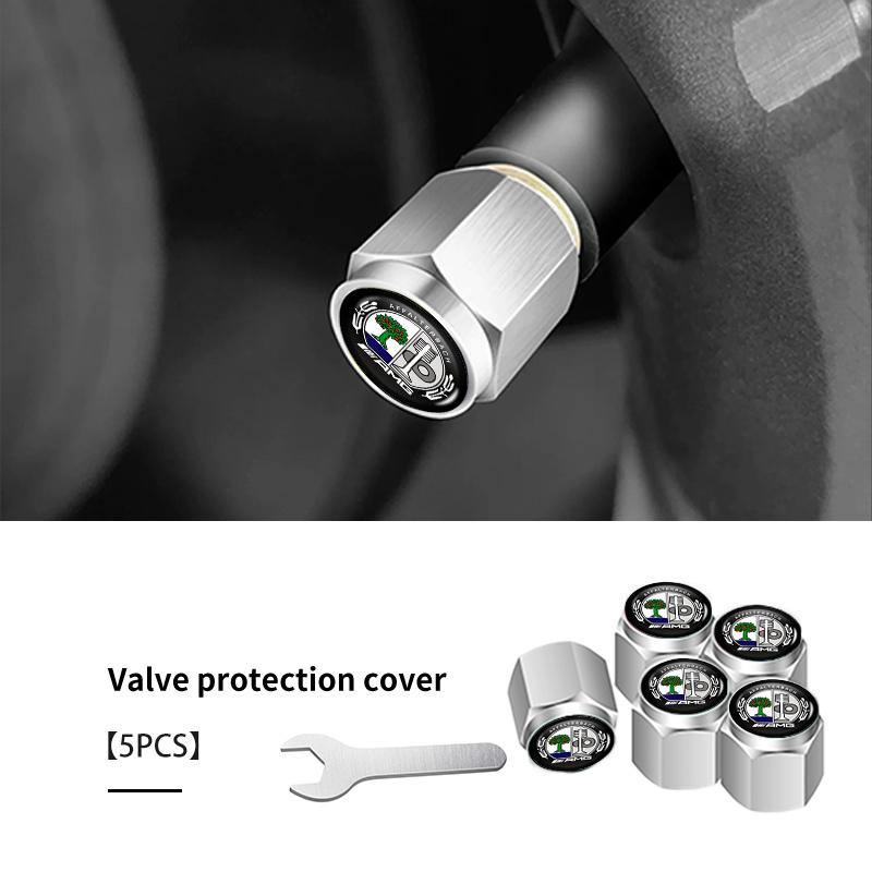 New 80% For Mercedes Benz 5pcs Car Wheel Tire Air Valve Protection Cap Dust Stem Cover AMG A B C E S G Class A180 CLK CLA GLE G