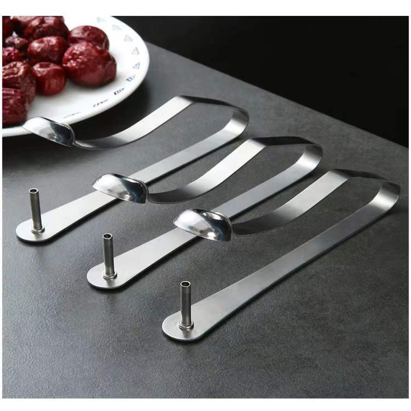 Denocciolatore per Ciliegie e Giuggiole in Acciaio Inossidabile Facile da Usare e Robusto Perfetto per la Cucina di Casa, la Pasticceria e la Preparazione di Snack Sani