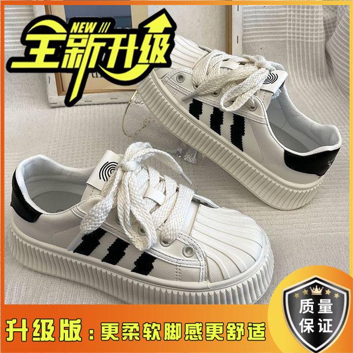 

Интернет-знаменитость белые кроссовки женские ins тренд супер огонь 2025 весна и осень новинка гонконгский стиль повседневные кеды на платформе обувь-бисквит 40