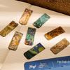 Set of 4 Magnetic Bookmarks: Van Gogh, Mucha, Monet, Ukiyo-e Art Clips & Fresh Refrigerator Magnets