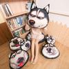 3D Creative Husky Plush Toy Pillow Doll Funny God and Annoyed Dog Head Valentine's Day Girl Birthday Gift