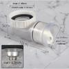 Transparent ABS Anti Odor Valve Kitchen Basin Gravity Closed One-way Drain Valve 45mm Hose for Kitchen Sink