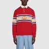 Gg Stripe-effect Polo Shirt 653379-XJDGH-6429