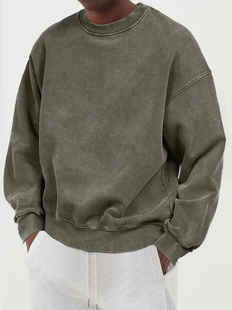 2025 Men's Autumn Solid Color Fashion Sweatshirt