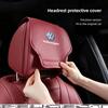 2Pcs Car Seat Pillow Cover Auto Headrest Protective Shell For VW Polo Golf T5 Caddy T4 Touran Golf GTI Passat CC GTD Hub Cap