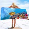 Sea World Beach Towel for Kids Girl Boys Men Women Turtle Bath Print Pool Super Soft Towels