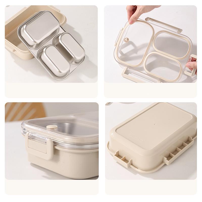 Anti Smell Lunch Box Heat Preservation Lock Fresh Student Office