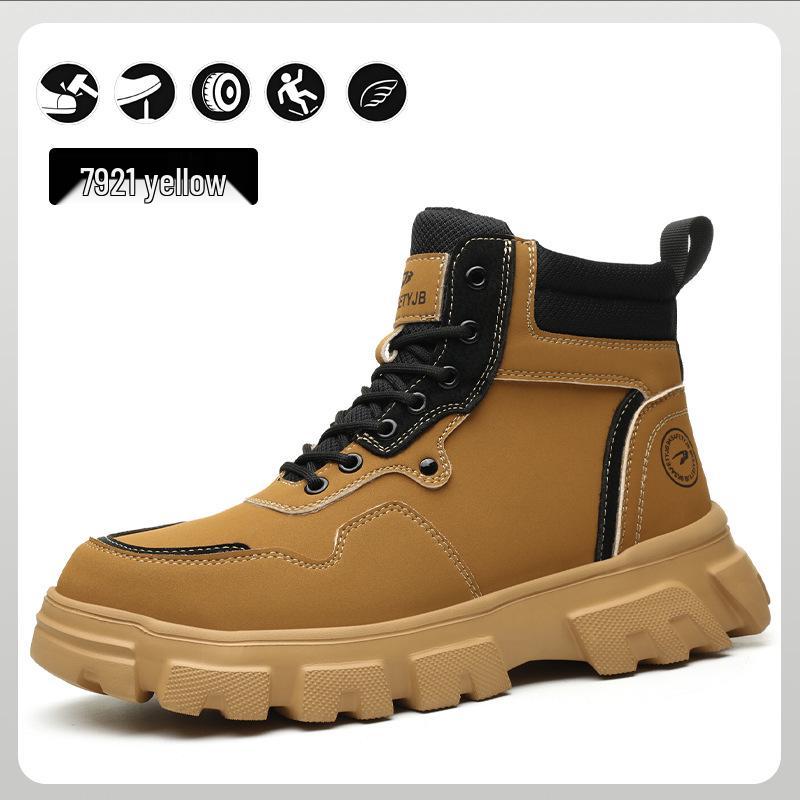 Men's Winter Safety Boots: Anti-Smash, Anti-Puncture, Warm, Comfortable, Casual Protection Shoes