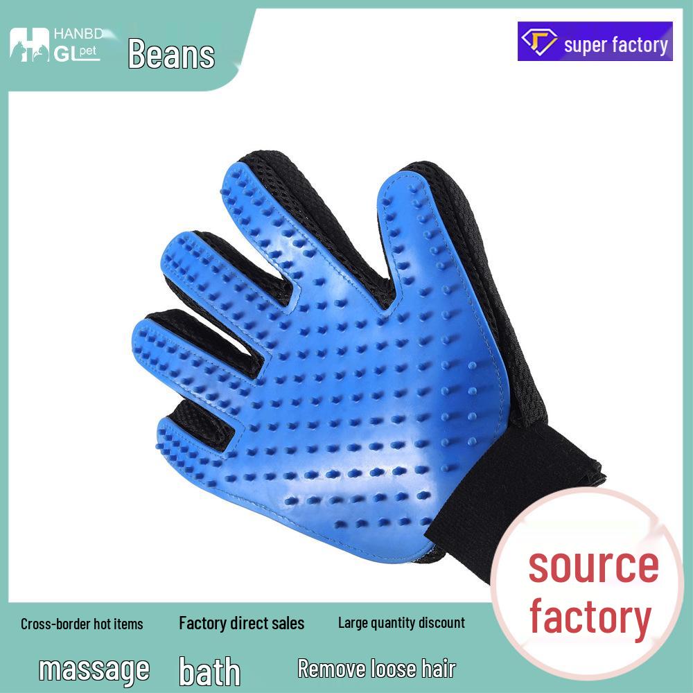 Pet Hair Removal & Grooming Silicone Gloves for Cats and Dogs