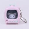Mini TV Keychain Retro Design With Glowing Doll Feature For Keys Bags And Kids Gifts Bag Hanging Accessories