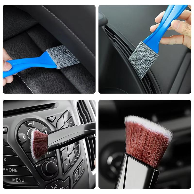 2 In 1 Car Dust Tool Cleaning Brush Accessories Interior For Honda Civic FIT Accord Prelude CRV 5th City Ww6 CRZ CRX Jazz HRV Pilot