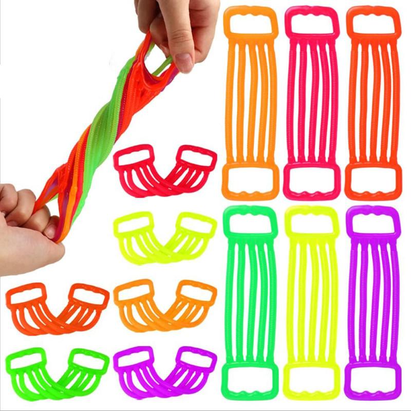 Pcs Novelty Funny Children's Arm Puller Colourful TPR Silicone Elastic Stress Relieving Toys Kids Training Arm Strength Toys