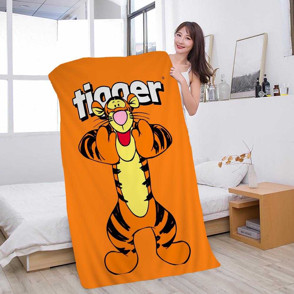 Tigger Anime Movie Beach Towels Shower Towel Sauna Travel Spa Microfiber Quick Dry Gym Accessories Cute Room Decor