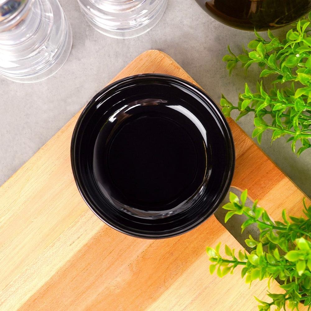 Ceramic Bowl Black Bowl Salad Bowl Snacks Desserts Salads 150 Ml
