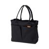 ALTROSE Large Canvas Tote Bag with A4 M0809 Black Women's Dividers, Plain, Size,