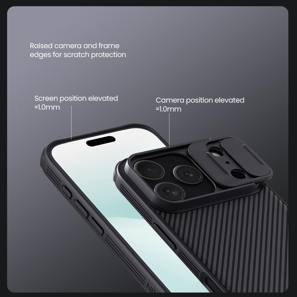 NILLKIN for iPhone 17 Pro Max Air Phone Case CamShield Pro Magnetic Case Camera Protection Slide Cover