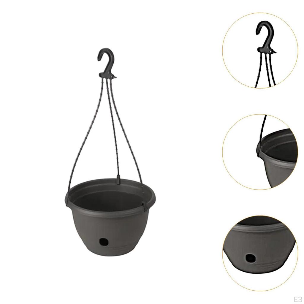 Watering Flower Planter Hanging Modern Design Chlorophytum Pot Plant Double for