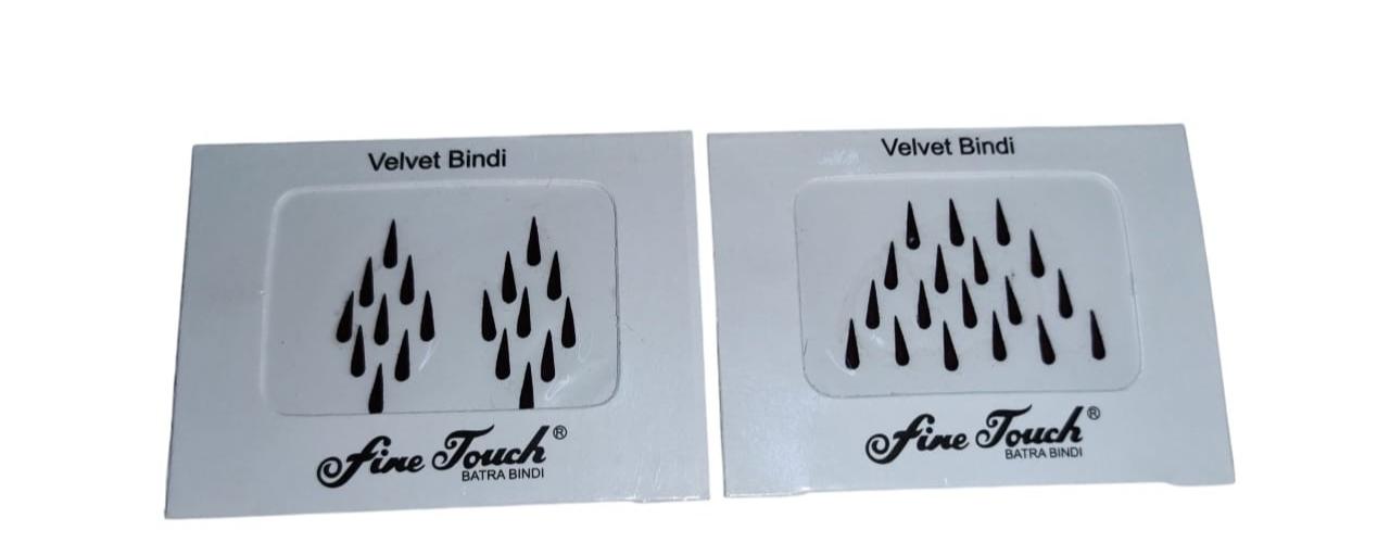 @ Indian Traditional Black Color Tilak Shape Combo Of 2 10g Zr-2969-60%Off