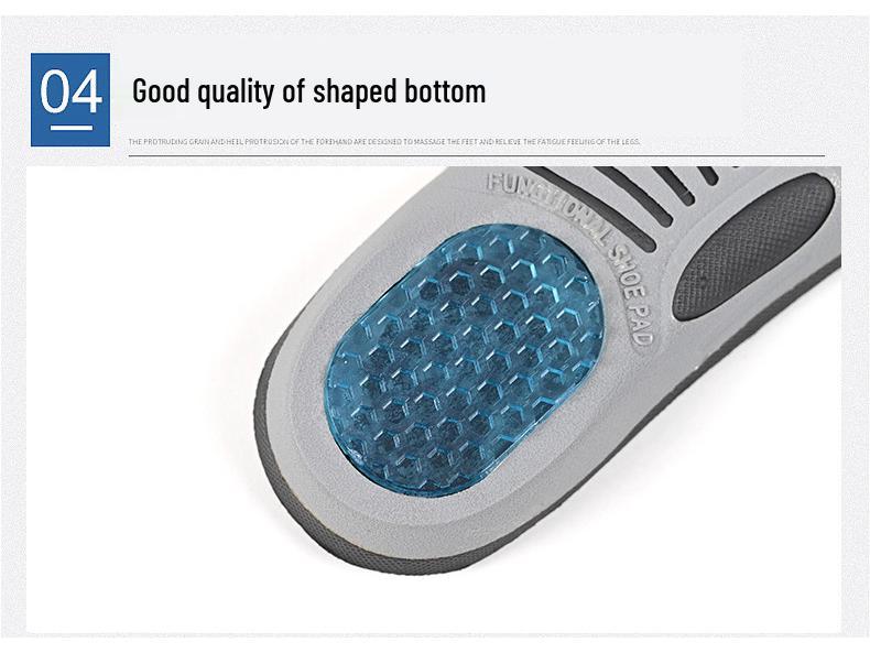 Pánské sportovní vložky tlumící nárazy z EVA - Prodyšné, absorbující pot, deodorizační, s podporou klenby pro ochranu nohy