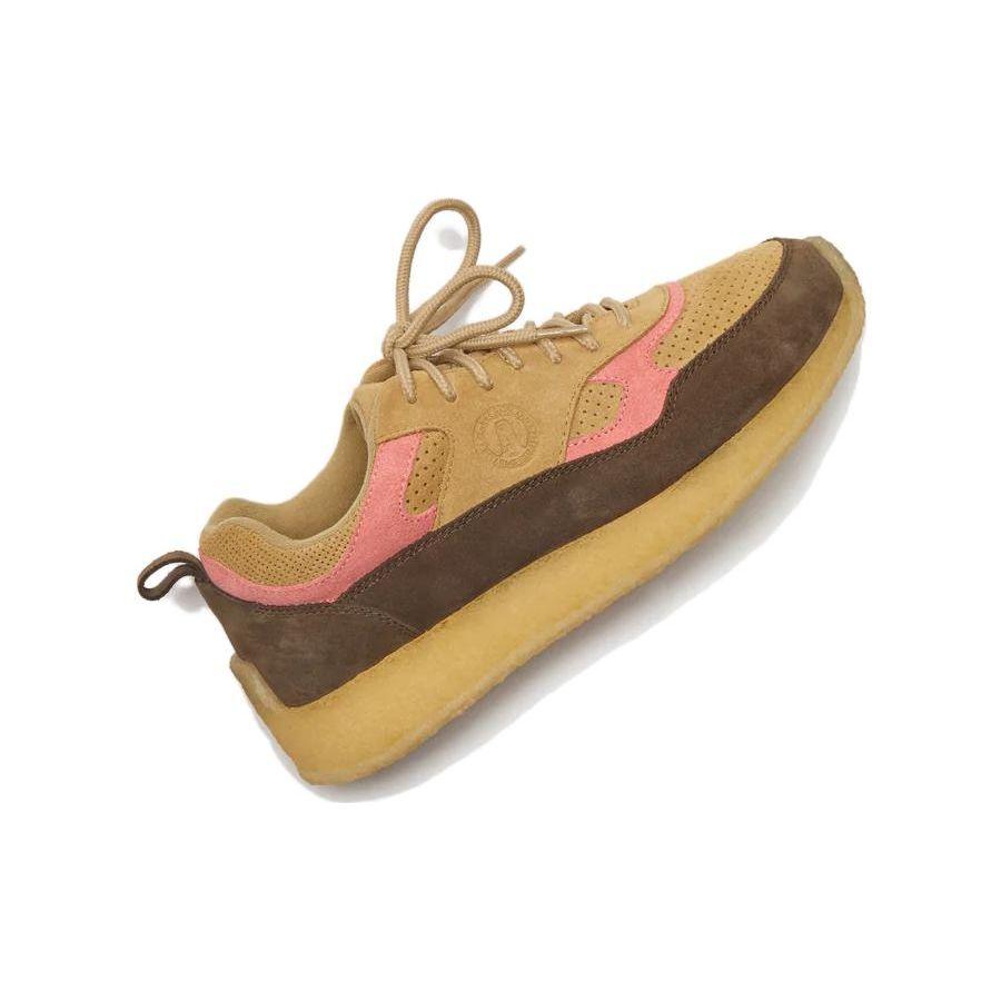 Clarks Lockhill Ronnie Fieg 8th Street Dark Brown Peach Men Sneakers 26170102