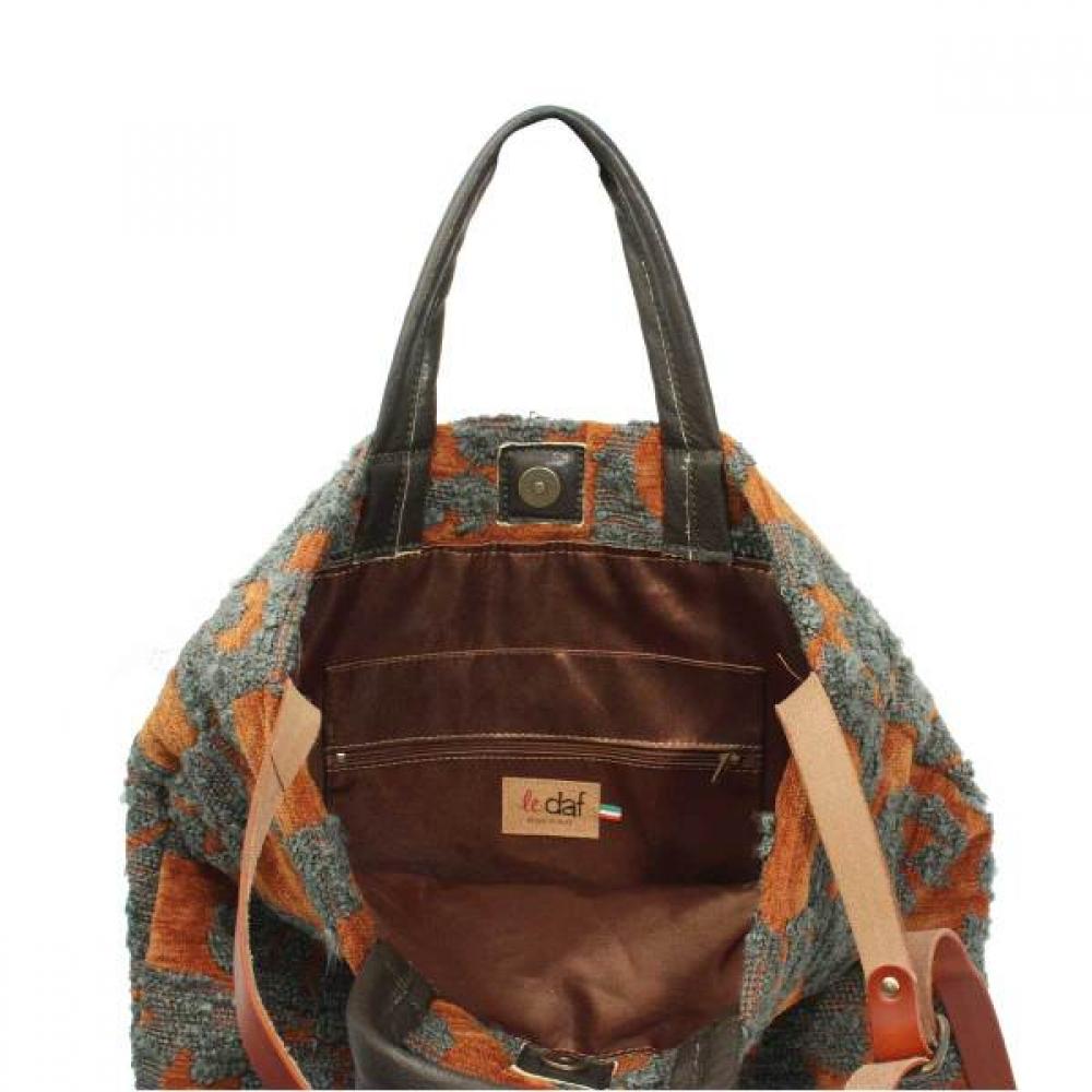 Ledaf Riccio Anna Batik Pattern Embroidery Bag Ro53lef205mt