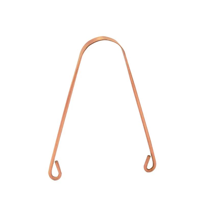 

1Pcs Pure Copper Tongue Scraper Oral Cleaner Brush Fresh Cleaning Hygiene High Quality Tounge Scraper