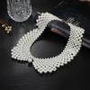 Pearl Beaded Lace Trim Collar Ribbons Wedding Jewelry for Clothes Dress Collars Fashion Accessories