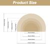 Luxury Burgundy Golden Floral Semi-Circular Carpet Soft Non-Slip Decorative Mat 2D Print Aesthetic Rug for Bedroom Porch Entrance
