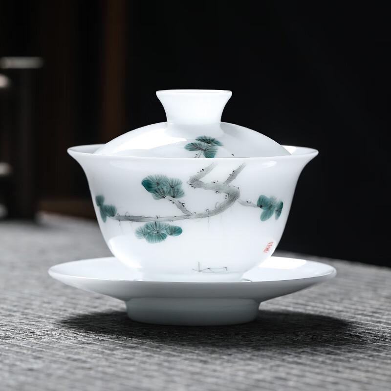 MULTIPOTENT Hand-Painted Sancai Gaiwan Tea Bowl