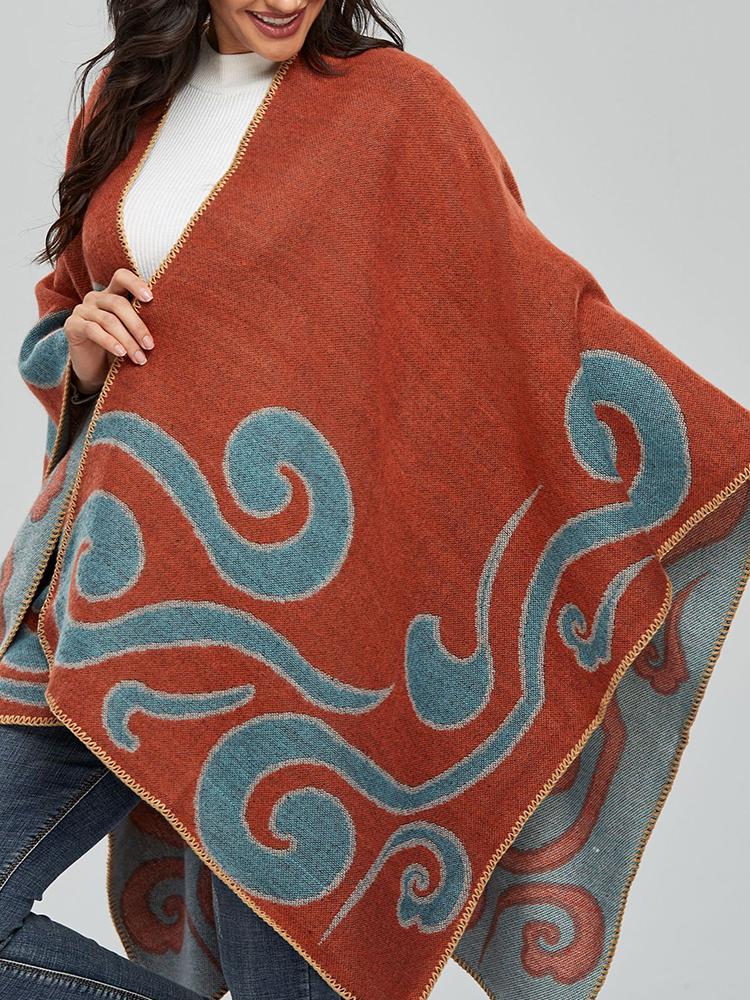 New Fashion Imitation Cashmere Women Print Scarf Winter Warm Shawl Wrap Female Knitted Warm Comfortable Wild Soft Thick Blanket