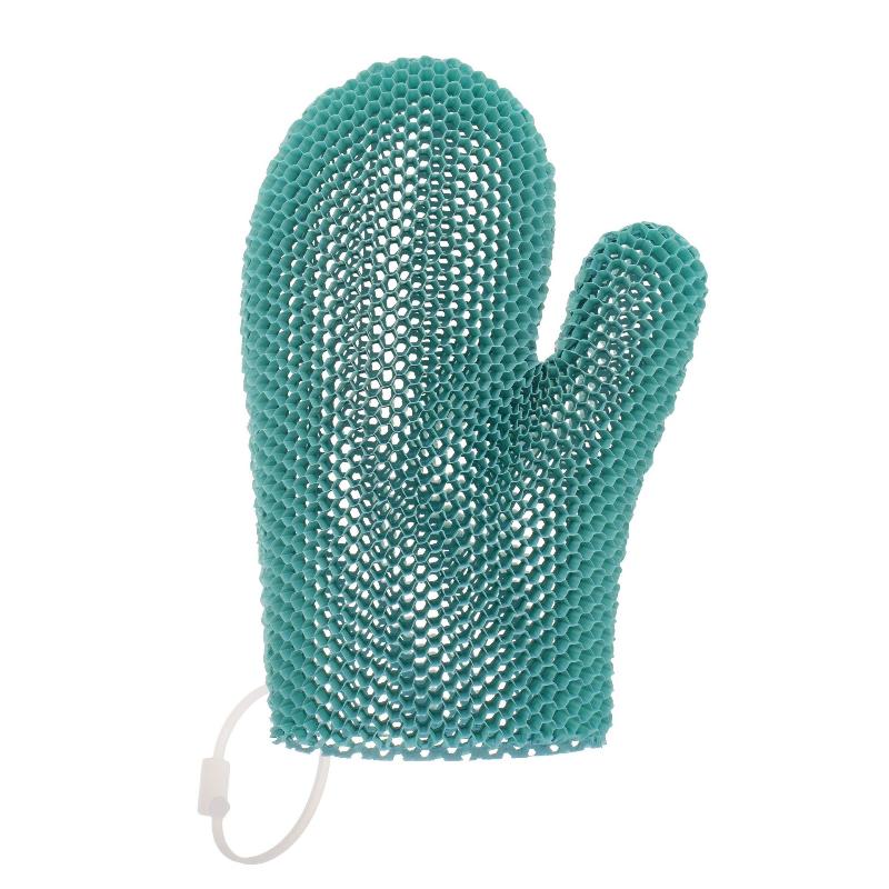 New Honeycomb Tpu Exfoliating Shower Glove - Quick-Drying Body Scrubber Sponge For Bathroom
