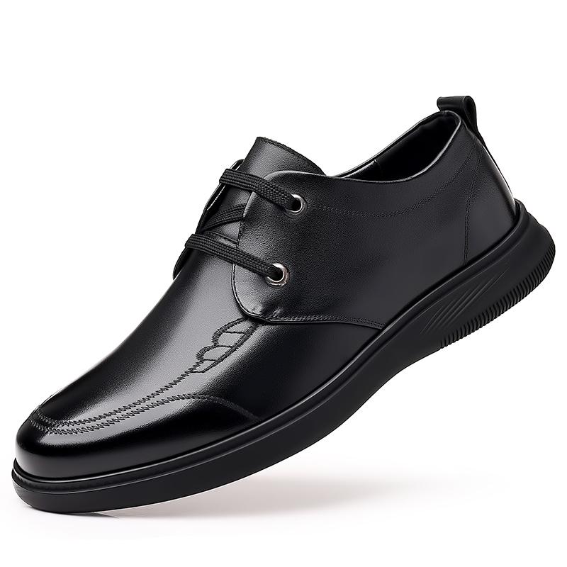 

Italian Brand High-end Leather Shoes Mens Business Dress Square Toe British Slip-On Formal Casual Loafer Oxford Shoes Wedding 44 чёрный