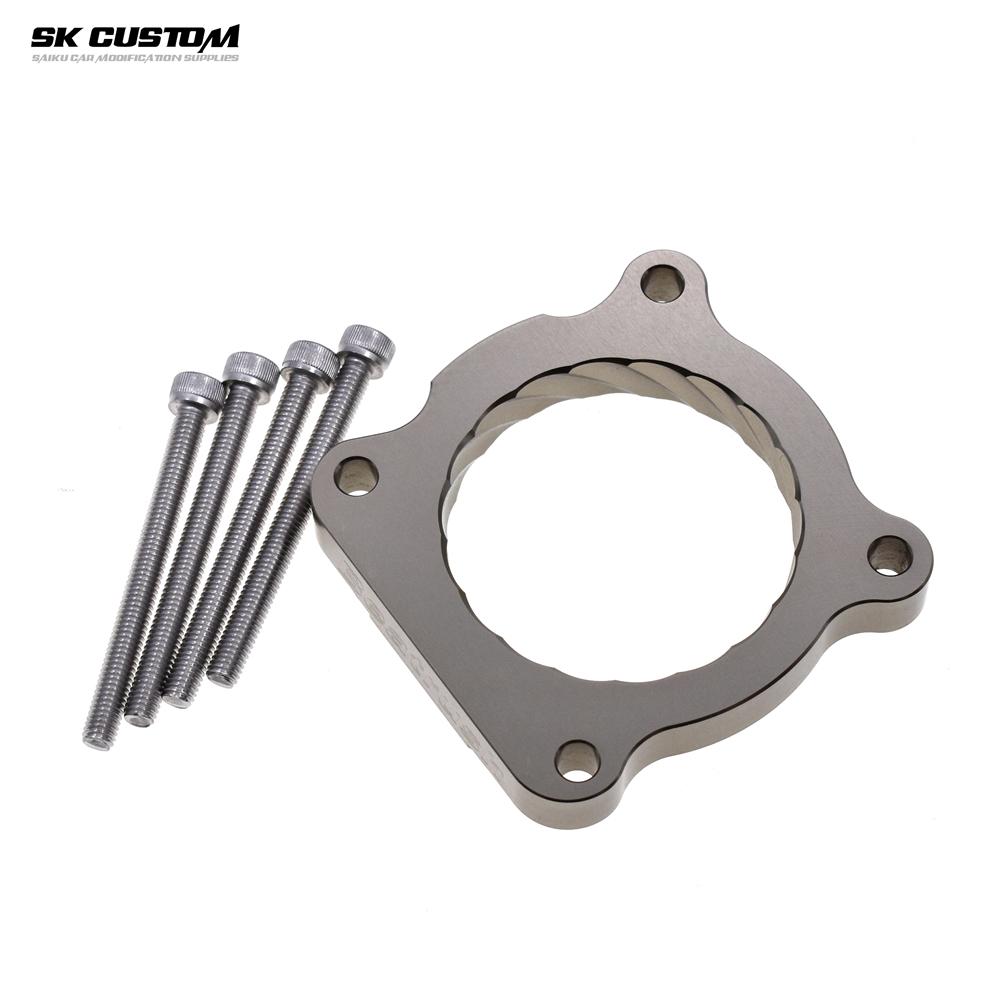 For Toyota Prado 2.7L Land Cruiser2700 2TR Engine Throttle Body Spacer Forged Al Alloy Throttle Vortex Intake Gasket Accessories