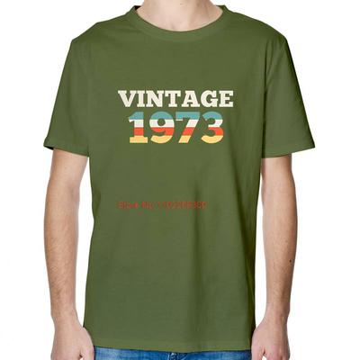 1973 Vintage Retro T Shirt Birthday Gift TShirt Summer Cotton Short Sleeve TShirts New Shirts And TShirts Print T Shirt