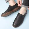 Men's Casual Shoes Handmade Loafers Classic Soft Sole Flats Slip On Shallow Driving Shoes Non-slip Business Male Leather Shoes
