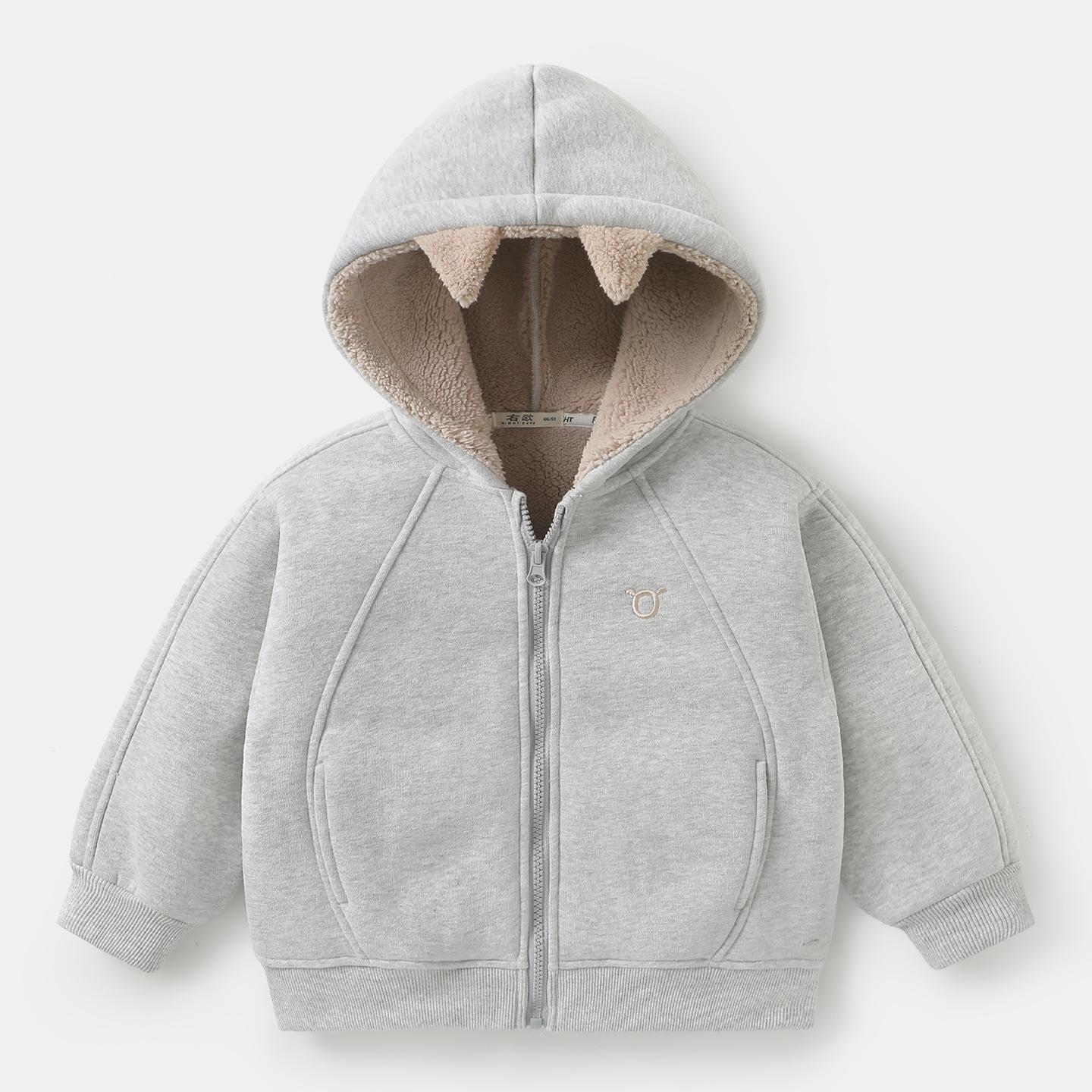 

European Boys Fleece-Lined Hooded Winter Jacket 2025 - New Arrival Toddler & Children s Top 140 cm